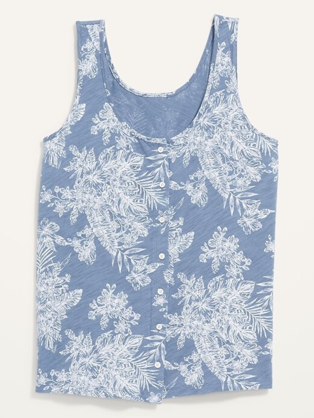 Old Navy Slub-Knit Button-Front
Sleeveless Top